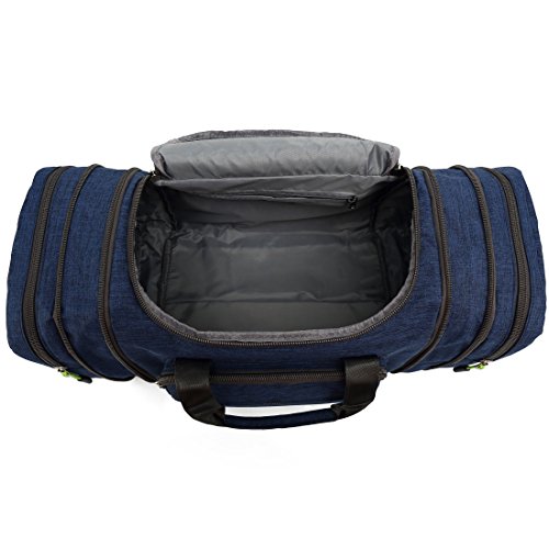 Kenox Blue Canvas Travel Tote Bag