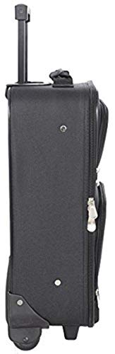 New Black Travel Carry On Suitcase On Wheels With Extendable Handle [Apparel]