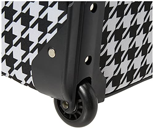 Rockland Fashion Softside Upright Luggage Set, Expandable, Kensington, Black and White, 2-Piece(14/19)