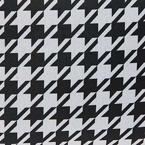 Rockland Fashion Softside Upright Luggage Set, Expandable, Kensington, Black and White, 2-Piece(14/19)