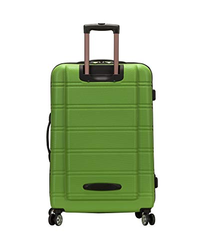 Rockland Melbourne Hardside Expandable Spinner Wheel Luggage, Green, 3-Piece Set (20/24/28)