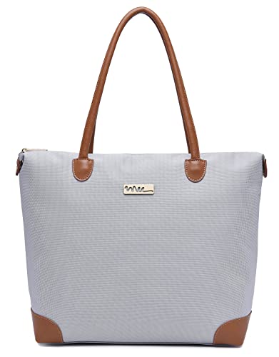 NNEE® Water Resistance Nylon Tote Bag & Multiple Pocket Design - Gray