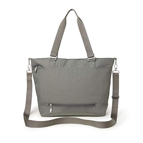Baggallini Womens Travel Bag Avenue Tote, Pewter Zebra, One Size US