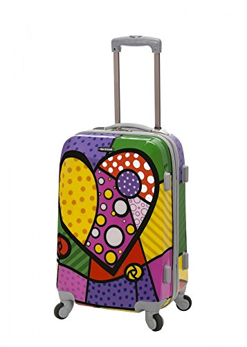 Rockland 20 Inch Polycarbonate Carry On, Heart