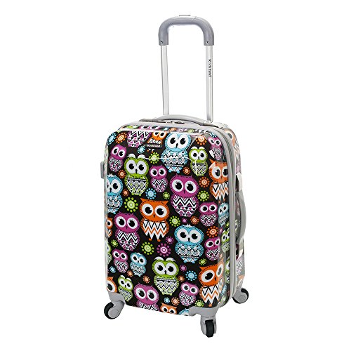 Rockland 20 Inch Polycarbonate Carry On, Owl