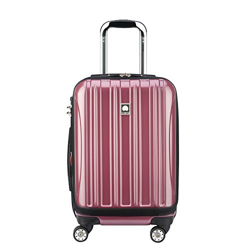 DELSEY Paris Helium Aero Hardside Expandable Luggage with Spinner Wheels, Peony Pink, Carry-On 19 Inch