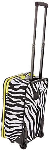 Rockland Fashion Softside Upright Luggage Set, Expandable, Lime Zebra, 2-Piece (14/19)