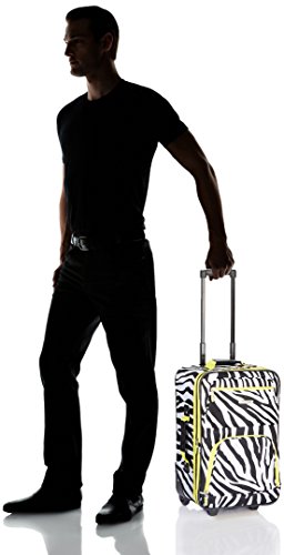 Rockland Fashion Softside Upright Luggage Set, Expandable, Lime Zebra, 2-Piece (14/19)