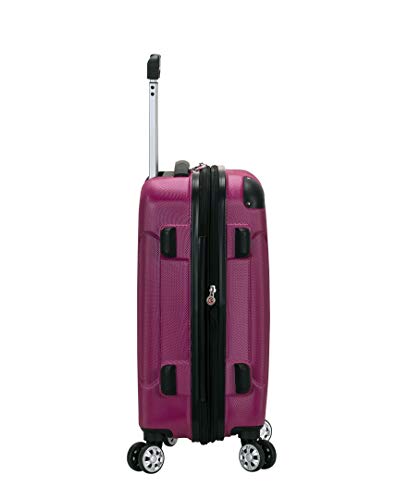 Rockland London Hardside Spinner Wheel Luggage, Magenta, 3-Piece Set (20/24/28)