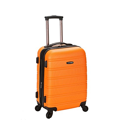 Rockland Luggage Melbourne 20 Inch Expandable Carry On, Orange