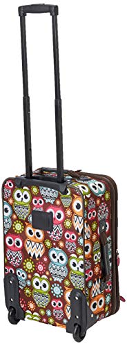 Rockland Fashion Softside Upright Luggage Set, Expandable, Owl, 2-Piece (14/19)