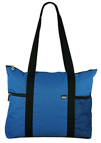 Ensign Peak Shoulder Tote with Multiple Pockets and Zipper Closure, Royal