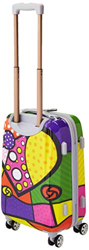 Rockland Vision Hardside Spinner Wheel Luggage, Assorted/Multicolor, Carry-On 20-Inch