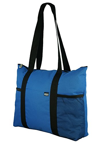 Ensign Peak Shoulder Tote with Multiple Pockets and Zipper Closure, Royal