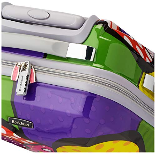 Rockland Vision Hardside Spinner Wheel Luggage, Assorted/Multicolor, Carry-On 20-Inch