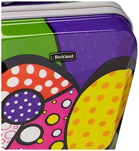 Rockland Vision Hardside Spinner Wheel Luggage, Assorted/Multicolor, Carry-On 20-Inch