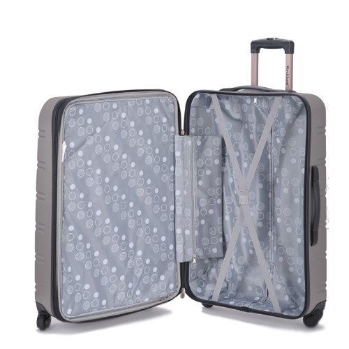 Rockland Melbourne 3 Piece Abs Luggage Set