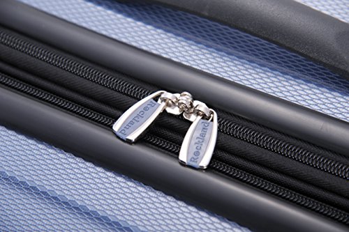 Rockland London Hardside Spinner Wheel Luggage, Blue, 3-Piece Set (20/24/28)