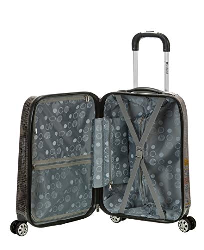 Rockland Vision Hardside Spinner Wheel Luggage, Snake, Carry-On 20-Inch