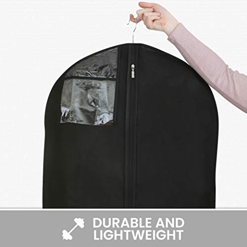 Black Wedding Gown Travel & Storage Garment Bag By Bags For Less - Soft, Breathable, Durable, Rip & Water Resistant Material