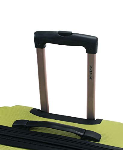 Rockland Melbourne Hardside Expandable Spinner Wheel Luggage, Lime, 3-Piece Set (20/24/28)