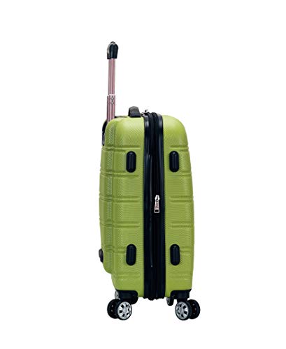 Rockland Melbourne Hardside Expandable Spinner Wheel Luggage, Lime, Carry-On 20-Inch