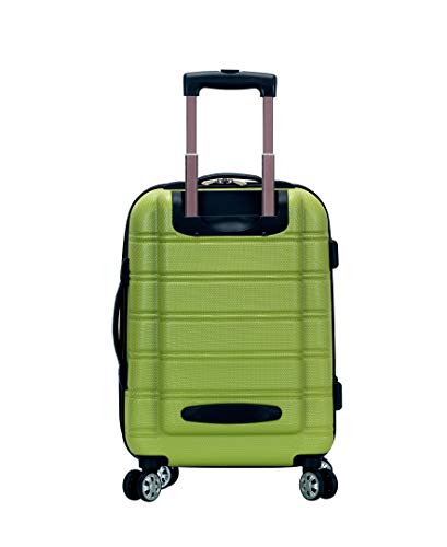 Rockland Melbourne Hardside Expandable Spinner Wheel Luggage, Lime, Carry-On 20-Inch