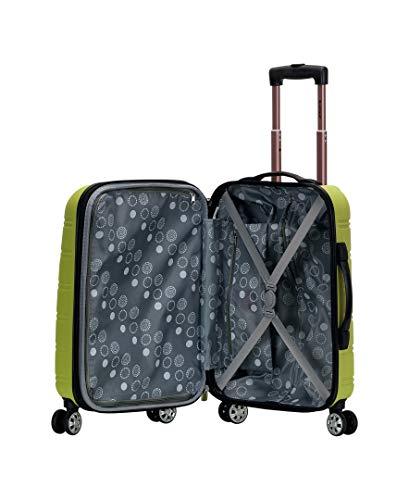 Rockland Melbourne Hardside Expandable Spinner Wheel Luggage, Lime, Carry-On 20-Inch