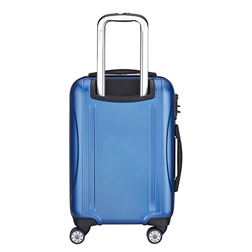 DELSEY Paris Helium Aero Hardside Expandable Luggage with Spinner Wheels, Blue Textured, Carry-On 19 Inch