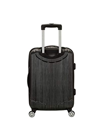 Rockland Santa Fe Hardside Spinner Wheel Luggage, Carbon, Carry-On 20-Inch