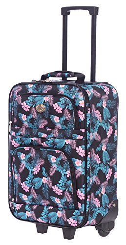 Jetstream 18 Inch Lightweight Luggage Softside Carry On Suitcase (Aloha)