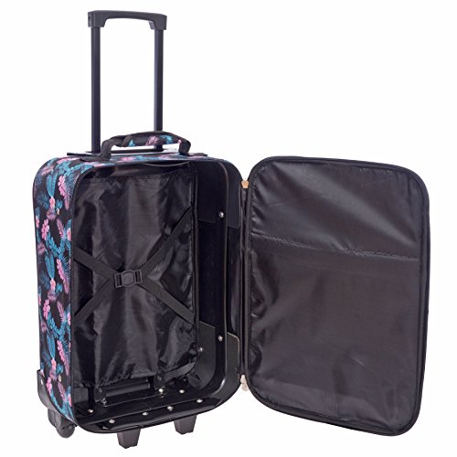 Jetstream 18 Inch Lightweight Luggage Softside Carry On Suitcase (Aloha)