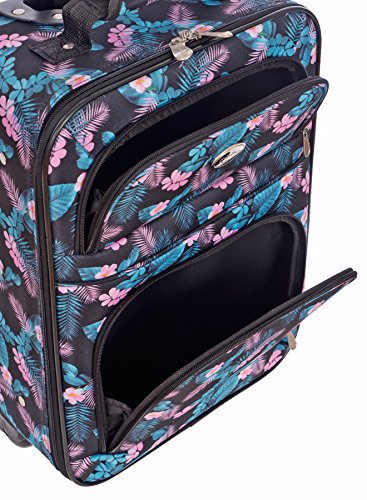 Jetstream 18 Inch Lightweight Luggage Softside Carry On Suitcase (Aloha)
