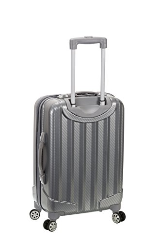 Rockland Melbourne Hardside Expandable Spinner Wheel Luggage, Sterling, Carry-On 20-Inch