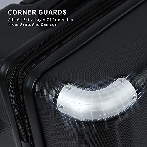 Merax Travelhouse Luggage 3 Piece Expandable Spinner Set