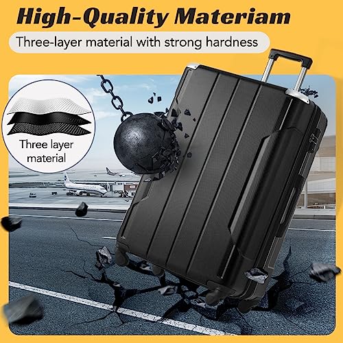 Merax Travelhouse Luggage 3 Piece Expandable Spinner Set