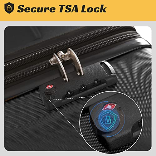 Merax Travelhouse Luggage 3 Piece Expandable Spinner Set