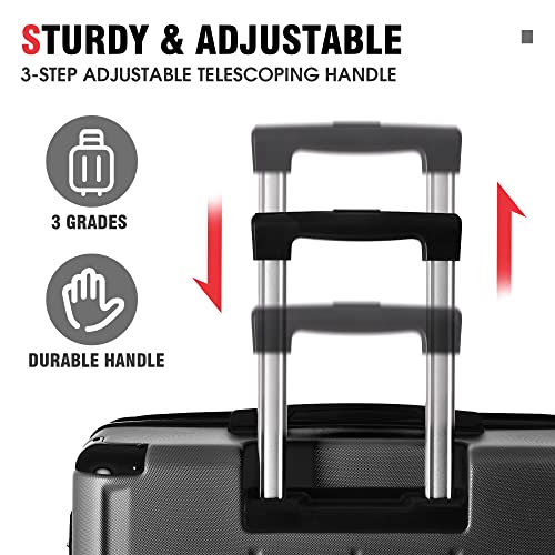 Merax Travelhouse Luggage 3 Piece Expandable Spinner Set