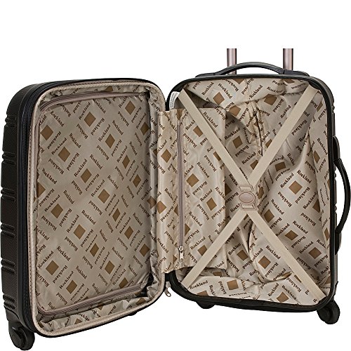 Rockland Luggage Melbourne 3-Piece Hardside Spinner Luggage Set (Green/Grey)