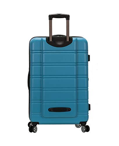 Rockland Melbourne Hardside Expandable Spinner Wheel Luggage, Turquoise, 3-Piece Set (20/24/28)