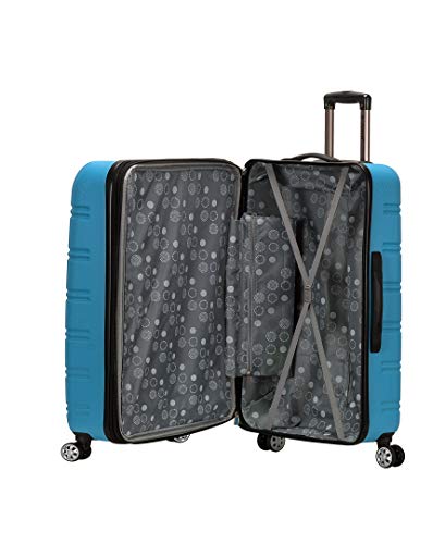Rockland Melbourne Hardside Expandable Spinner Wheel Luggage, Turquoise, 3-Piece Set (20/24/28)