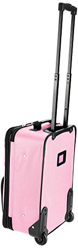 Rockland Fashion Softside Upright Luggage Set, Expandable, Pink, 2-Piece (14/19)