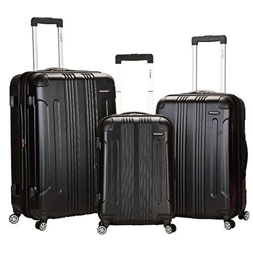 Rockland London Hardside Spinner Luggage Set, Black [20/24/28]