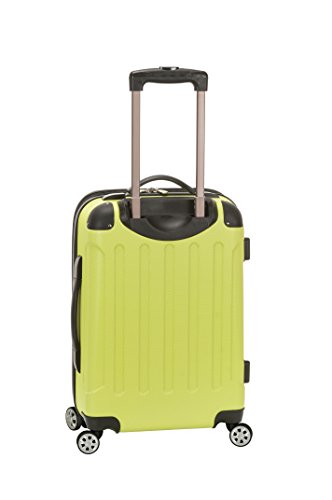 Rockland London Hardside Spinner Wheel Luggage, Lime, 3-Piece Set (20/24/28)