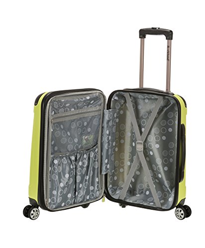 Rockland London Hardside Spinner Wheel Luggage, Lime, 3-Piece Set (20/24/28)