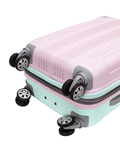 Rockland London Hardside Spinner Wheel Luggage, Mint, 3-Piece Set (20/24/28)