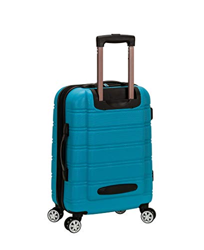 Rockland Melbourne Hardside Expandable Spinner Wheel Luggage, Turquoise, Carry-On 20-Inch
