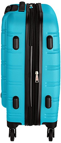 Rockland Melbourne Hardside Expandable Spinner Wheel Luggage, Turquoise, Carry-On 20-Inch
