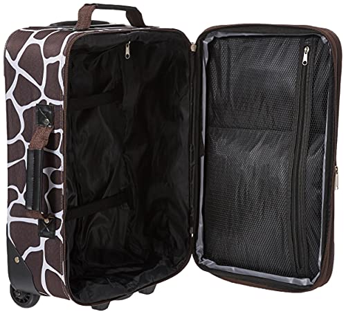 Rockland Fashion Softside Upright Luggage Set, Expandable, Giraffe, 2-Piece (14/19)