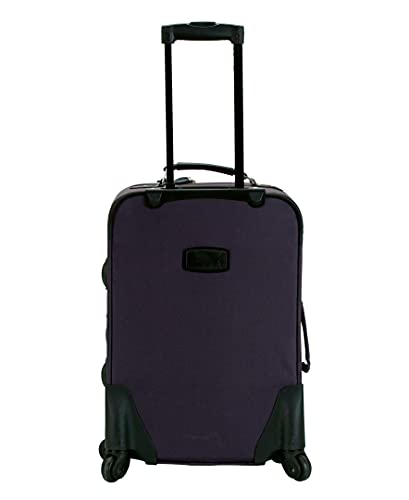 Rockland Pasadena Softside Spinner Wheel Luggage, Purple, Carry-On 20-Inch